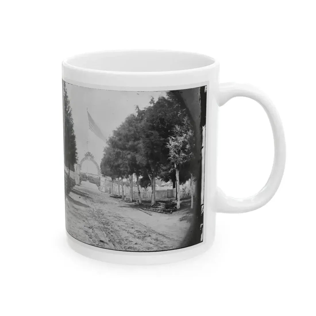 Alexandria, Virginia. Soldier's Cemetery. (U.S. Civil War) White Coffee Mug - Go Mug Yourself
