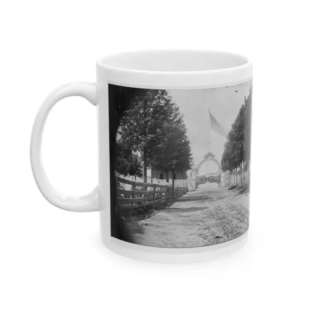 Alexandria, Virginia. Soldier's Cemetery. (U.S. Civil War) White Coffee Mug - Go Mug Yourself