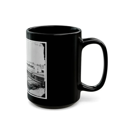 Alexandria, Virginia. Soldiers' Rest. (Railroad Boxcars Shown In Foreground) (U.S. Civil War) Black Coffee Mug - Go Mug Yourself
