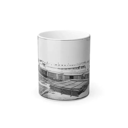 Alexandria, Virginia. Soldiers' Rest. (Railroad Boxcars Shown in Foreground) (U.S. Civil War) Color Changing Coffee Mug 11oz Default Title 11oz - Go Mug Yourself