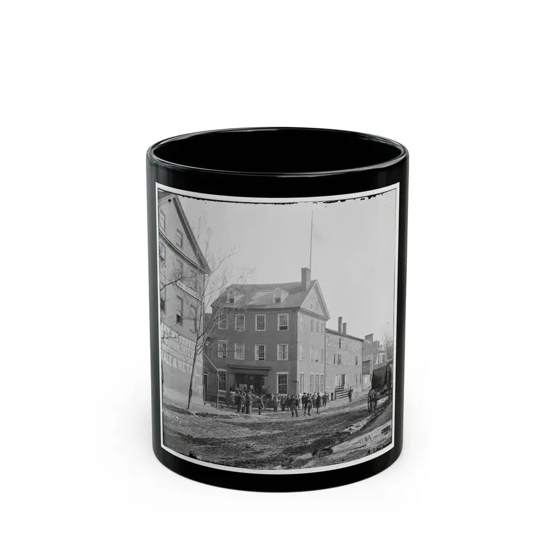 Alexandria, Virginia. The Marshall House, King & Pitt Streets (U.S. Civil War) Black Coffee Mug 11oz - Go Mug Yourself
