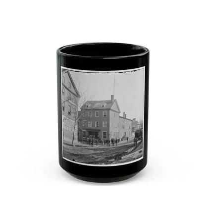 Alexandria, Virginia. The Marshall House, King & Pitt Streets (U.S. Civil War) Black Coffee Mug 15oz - Go Mug Yourself