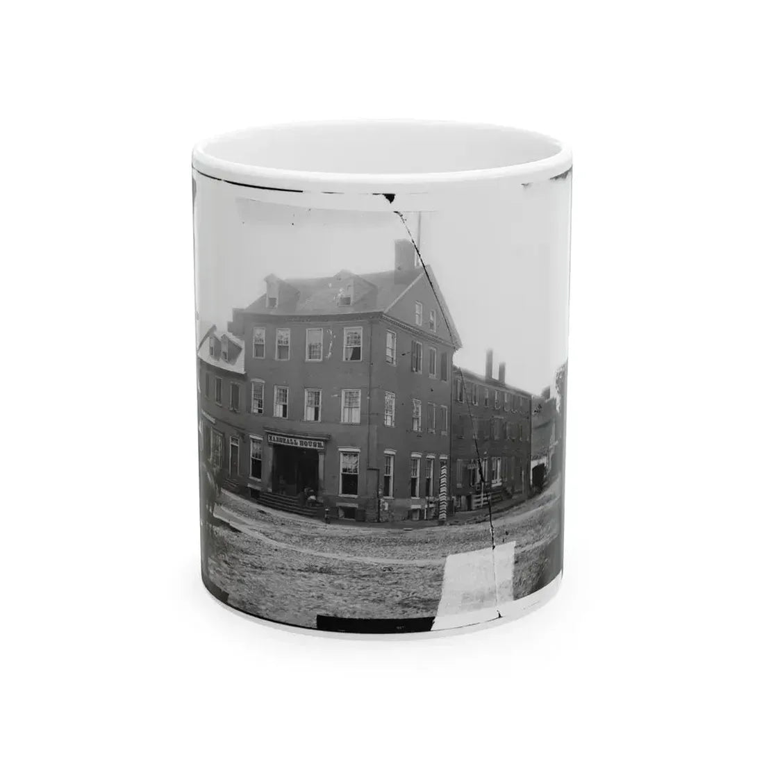 Alexandria, Virginia. The Marshall House (U.S. Civil War) White Coffee Mug 11oz - Go Mug Yourself
