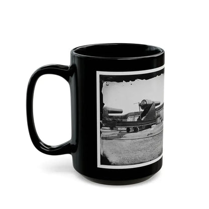 Alexandria, Virginia (Vicinity). 200 Pdr. Parrott Rifle Gun In Battery Rodgers (U.S. Civil War) Black Coffee Mug - Go Mug Yourself