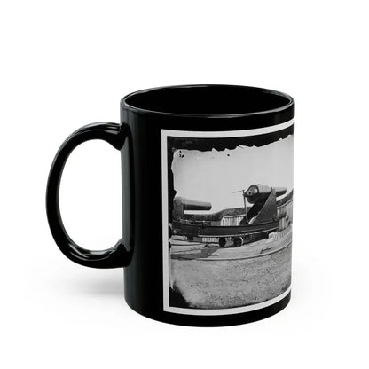 Alexandria, Virginia (Vicinity). 200 Pdr. Parrott Rifle Gun In Battery Rodgers (U.S. Civil War) Black Coffee Mug - Go Mug Yourself