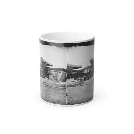 Alexandria, Virginia (Vicinity). 200 Pdr. Parrott Rifle Gun in Battery Rodgers (U.S. Civil War) Color Changing Coffee Mug 11oz Default Title - Go Mug Yourself