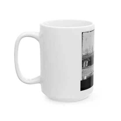 Alexandria, Virginia (Vicinity). Battery Rodgers Overlooking The Potomac Near Jones' Point (U.S. Civil War) White Coffee Mug - Go Mug Yourself