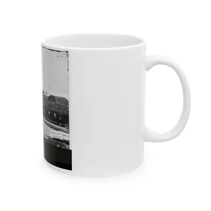 Alexandria, Virginia (Vicinity). Battery Rodgers Overlooking The Potomac Near Jones' Point (U.S. Civil War) White Coffee Mug - Go Mug Yourself