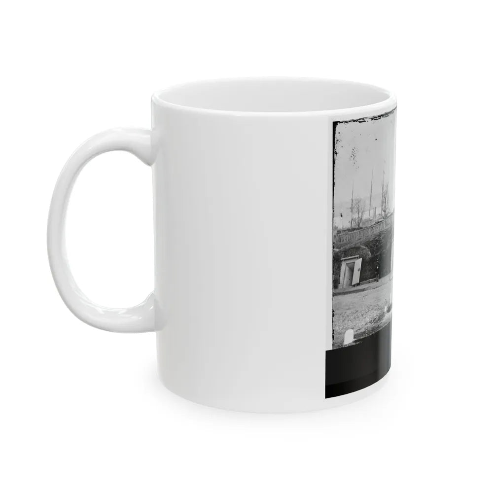 Alexandria, Virginia (Vicinity). Battery Rodgers Overlooking The Potomac Near Jones' Point (U.S. Civil War) White Coffee Mug-Go Mug Yourself