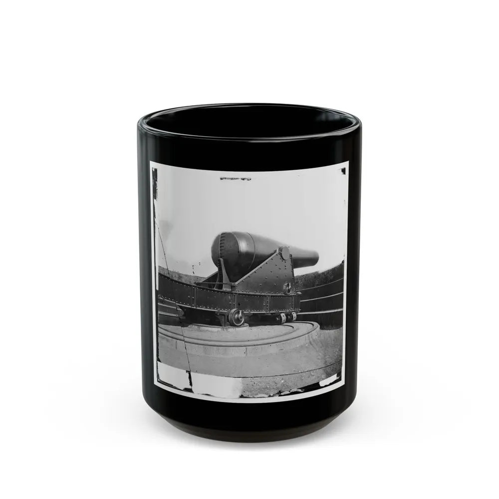 Alexandria, Virginia. 15-Inch Rodman Gun In Battery Rodgers (U.S. Civil War) Black Coffee Mug-15oz-Go Mug Yourself