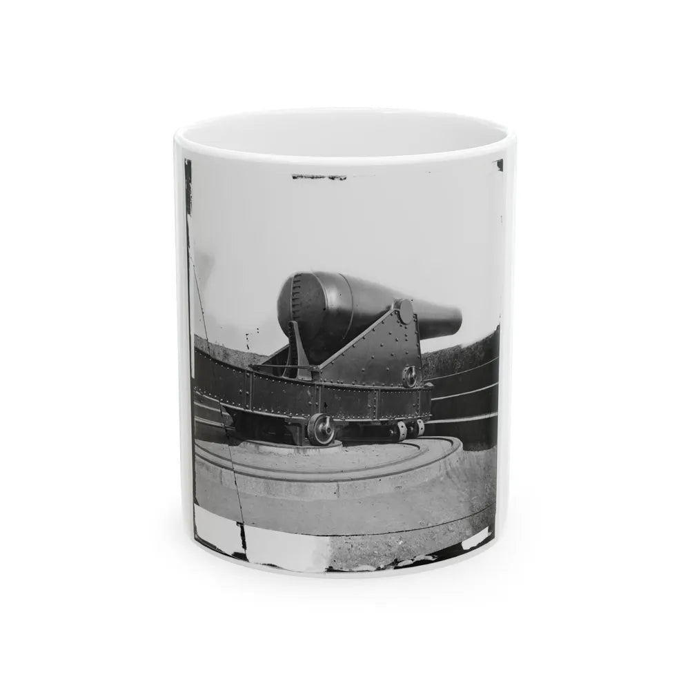 Alexandria, Virginia. 15-Inch Rodman Gun In Battery Rodgers (U.S. Civil War) White Coffee Mug-11oz-Go Mug Yourself