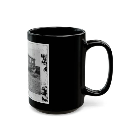 Alexandria, Virginia. Sanitary Commission Lodge (U.S. Civil War) Black Coffee Mug-Go Mug Yourself