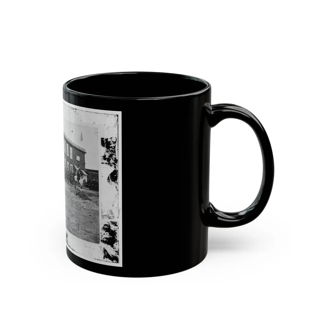 Alexandria, Virginia. Sanitary Commission Lodge (U.S. Civil War) Black Coffee Mug-Go Mug Yourself