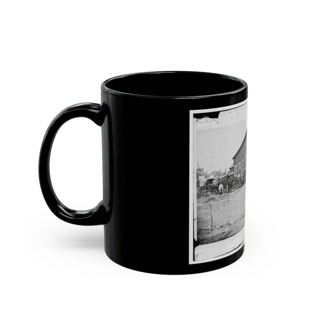 Alexandria, Virginia. Sanitary Commission Lodge (U.S. Civil War) Black Coffee Mug-Go Mug Yourself