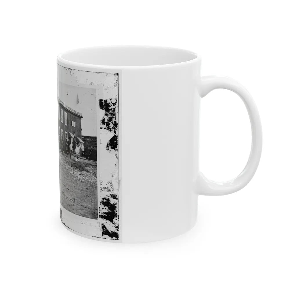 Alexandria, Virginia. Sanitary Commission Lodge (U.S. Civil War) White Coffee Mug-Go Mug Yourself