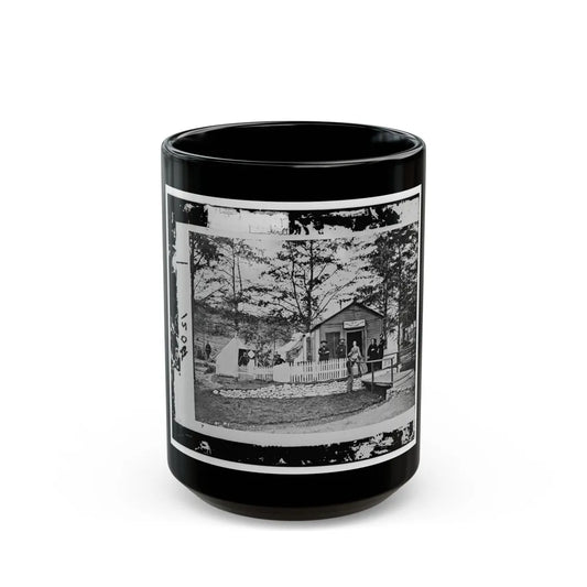 Alexandria, Virginia. Sanitary Commission Lodge. Convalescent (U.S. Civil War) Black Coffee Mug-15oz-Go Mug Yourself