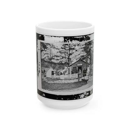 Alexandria, Virginia. Sanitary Commission Lodge. Convalescent (U.S. Civil War) White Coffee Mug-15oz-Go Mug Yourself