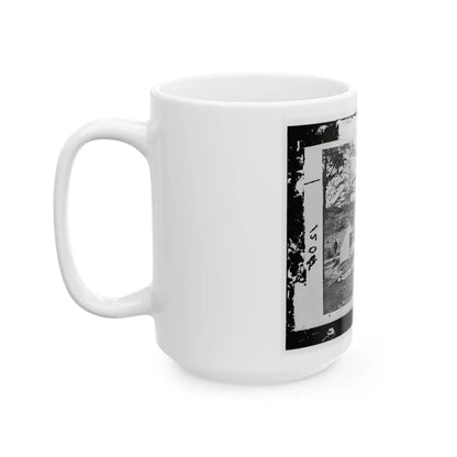 Alexandria, Virginia. Sanitary Commission Lodge. Convalescent (U.S. Civil War) White Coffee Mug-Go Mug Yourself