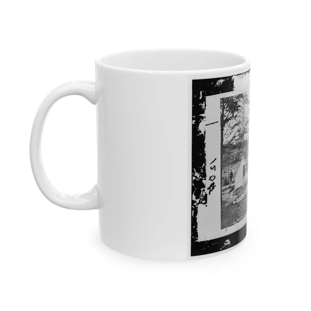 Alexandria, Virginia. Sanitary Commission Lodge. Convalescent (U.S. Civil War) White Coffee Mug-Go Mug Yourself