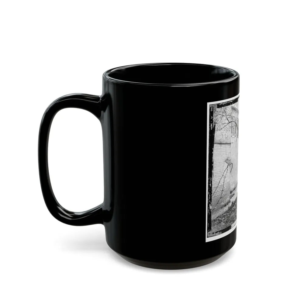 Alexandria, Virginia. Slave Pen. Exterior View (U.S. Civil War) Black Coffee Mug-Go Mug Yourself