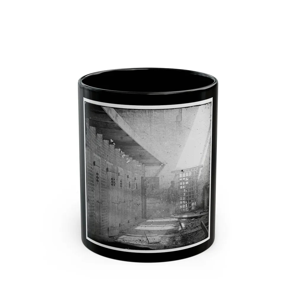 Alexandria, Virginia. Slave Pen. Interior View 001 (U.S. Civil War) Black Coffee Mug-11oz-Go Mug Yourself