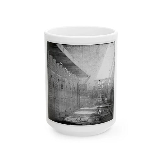 Alexandria, Virginia. Slave Pen. Interior View 001 (U.S. Civil War) White Coffee Mug-15oz-Go Mug Yourself