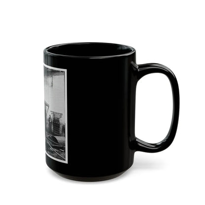 Alexandria, Virginia. Slave Pen. Interior View 002 (U.S. Civil War) Black Coffee Mug-Go Mug Yourself