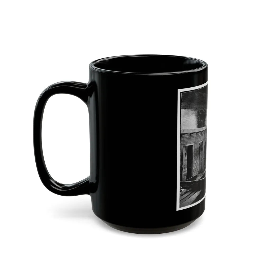 Alexandria, Virginia. Slave Pen. Interior View 002 (U.S. Civil War) Black Coffee Mug-Go Mug Yourself