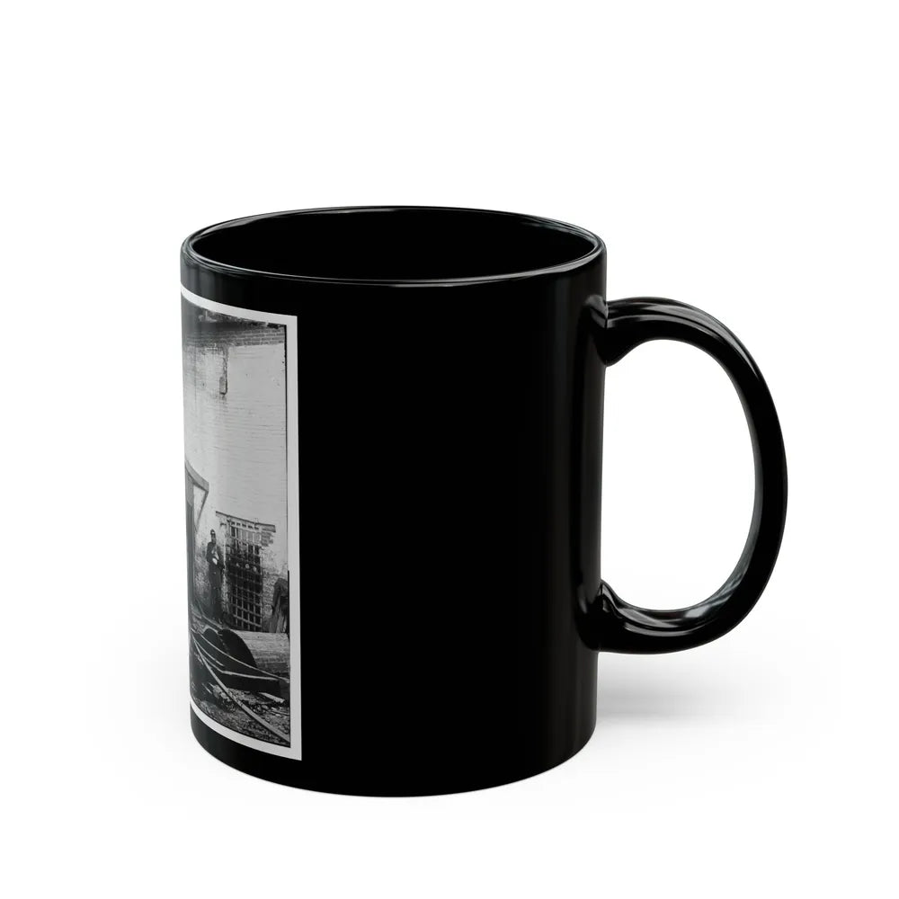 Alexandria, Virginia. Slave Pen. Interior View 002 (U.S. Civil War) Black Coffee Mug-Go Mug Yourself