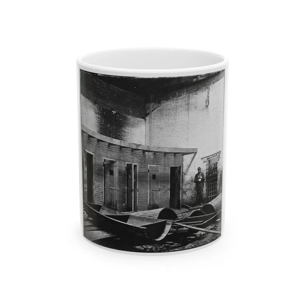 Alexandria, Virginia. Slave Pen. Interior View 002 (U.S. Civil War) White Coffee Mug-11oz-Go Mug Yourself