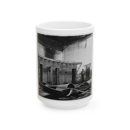 Alexandria, Virginia. Slave Pen. Interior View 002 (U.S. Civil War) White Coffee Mug-15oz-Go Mug Yourself