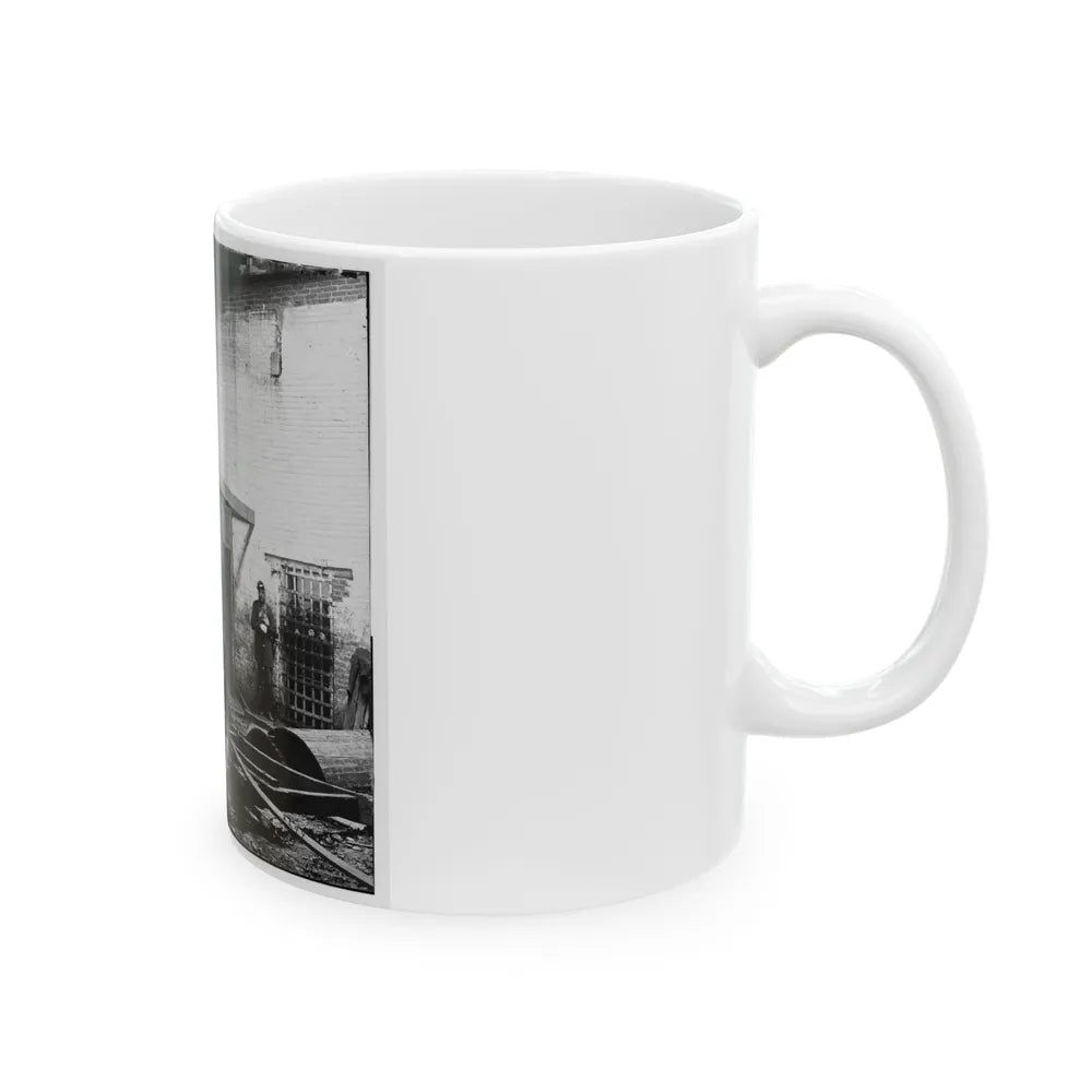 Alexandria, Virginia. Slave Pen. Interior View 002 (U.S. Civil War) White Coffee Mug-Go Mug Yourself