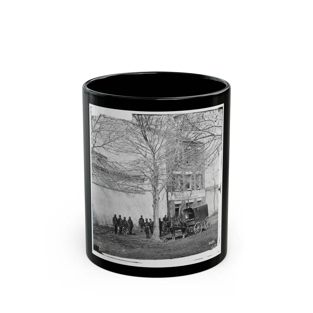 Alexandria, Virginia. Slave Pen. (Price, Birch & Co. Dealers In Slaves) (U.S. Civil War) Black Coffee Mug-11oz-Go Mug Yourself