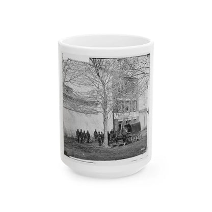 Alexandria, Virginia. Slave Pen. (Price, Birch & Co. Dealers In Slaves) (U.S. Civil War) White Coffee Mug-15oz-Go Mug Yourself