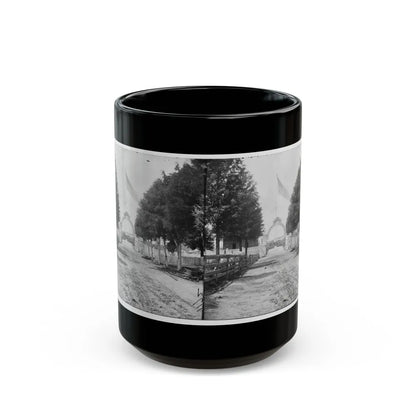 Alexandria, Virginia. Soldier's Cemetery. (U.S. Civil War) Black Coffee Mug-15oz-Go Mug Yourself