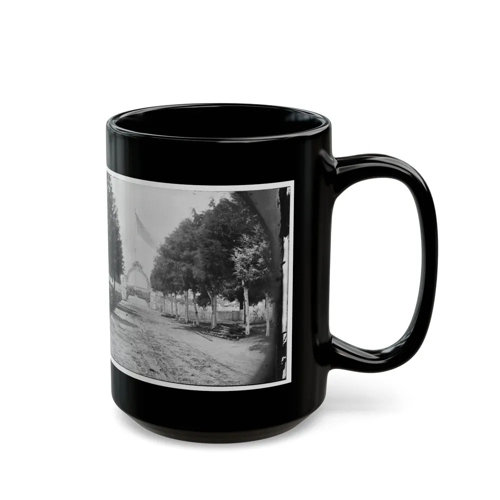 Alexandria, Virginia. Soldier's Cemetery. (U.S. Civil War) Black Coffee Mug-Go Mug Yourself