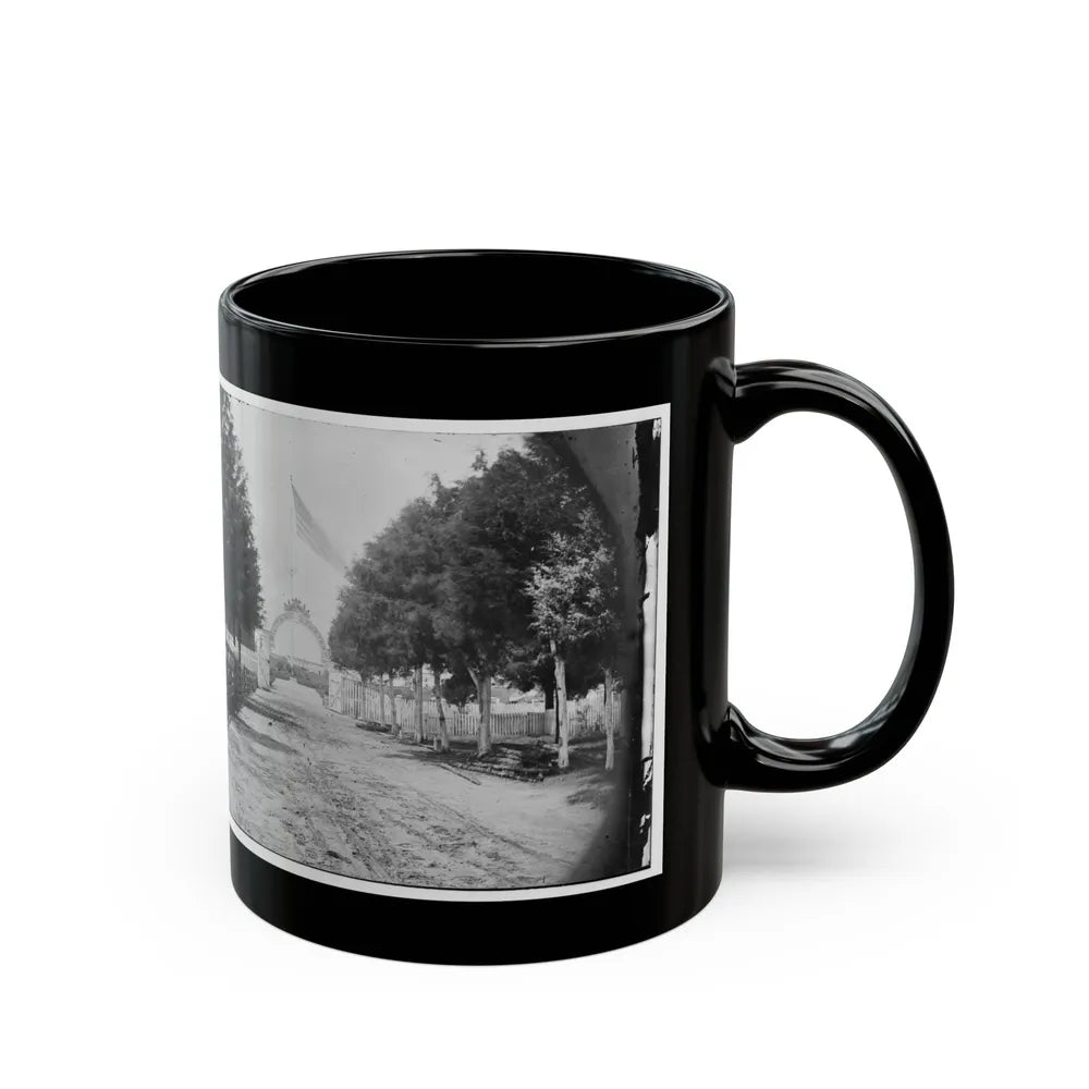 Alexandria, Virginia. Soldier's Cemetery. (U.S. Civil War) Black Coffee Mug-Go Mug Yourself