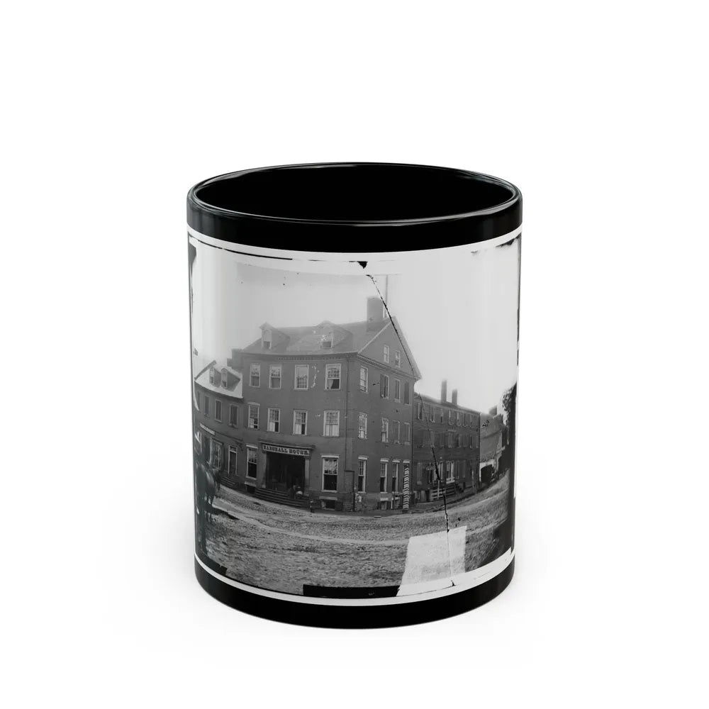 Alexandria, Virginia. The Marshall House (U.S. Civil War) Black Coffee Mug-11oz-Go Mug Yourself