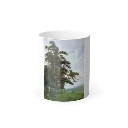 Alexei Alexandrovich Pisemsky (1859-1913) The Edge of the Forest - Oil on Canvas - Color Changing Mug 11oz 11oz - Go Mug Yourself