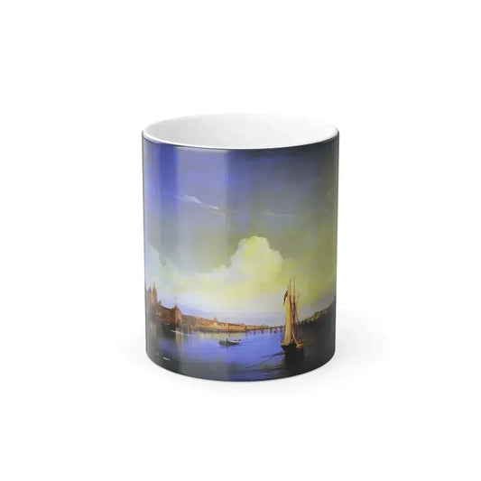 Alexei Bogoliubov (1824-1896) St Petersburg at Sunset - Oil on Canvas 1850 - Color Changing Mug 11oz 11oz - Go Mug Yourself