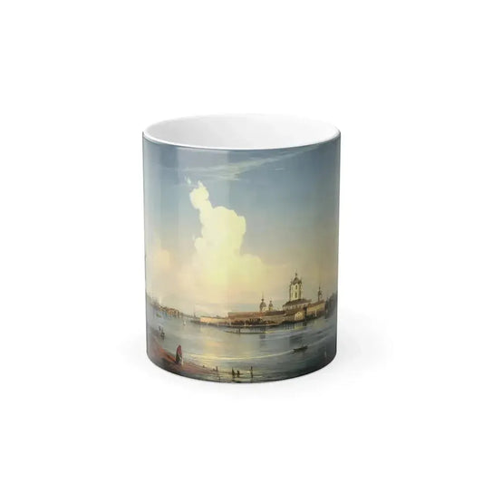 Alexei Bogoliubov (1824-1896) View of the Smolny Convent from the Great Ohta - Color Changing Mug 11oz 11oz - Go Mug Yourself