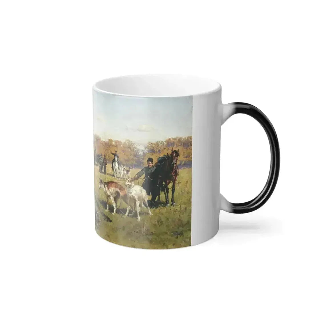 Alexei Kivshenko (1851-1895)  A Wolf Caught Alive - Color Changing Mug 11oz - Go Mug Yourself