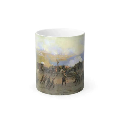 Alexei Kivshenko (1851-1895) Battle for the Shipki pass - Color Changing Mug 11oz 11oz - Go Mug Yourself