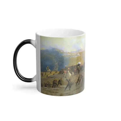 Alexei Kivshenko (1851-1895) Battle for the Shipki pass - Color Changing Mug 11oz - Go Mug Yourself