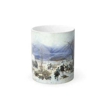 Alexei Kivshenko (1851-1895)  Battle of Shipka-Sheinovo, December 28, 1877 - Color Changing Mug 11oz 11oz - Go Mug Yourself