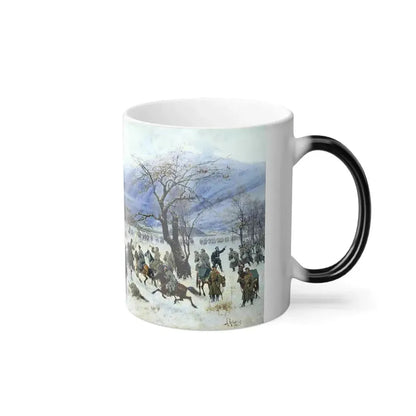 Alexei Kivshenko (1851-1895)  Battle of Shipka-Sheinovo, December 28, 1877 - Color Changing Mug 11oz - Go Mug Yourself