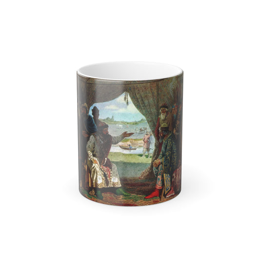 Alexei Kivshenko (1851-1895) Dolobsky congress of princes - prince Vladimir Monomakh with prince Sviatop-0 - Color Changing Mug 11oz-11oz-Go Mug Yourself