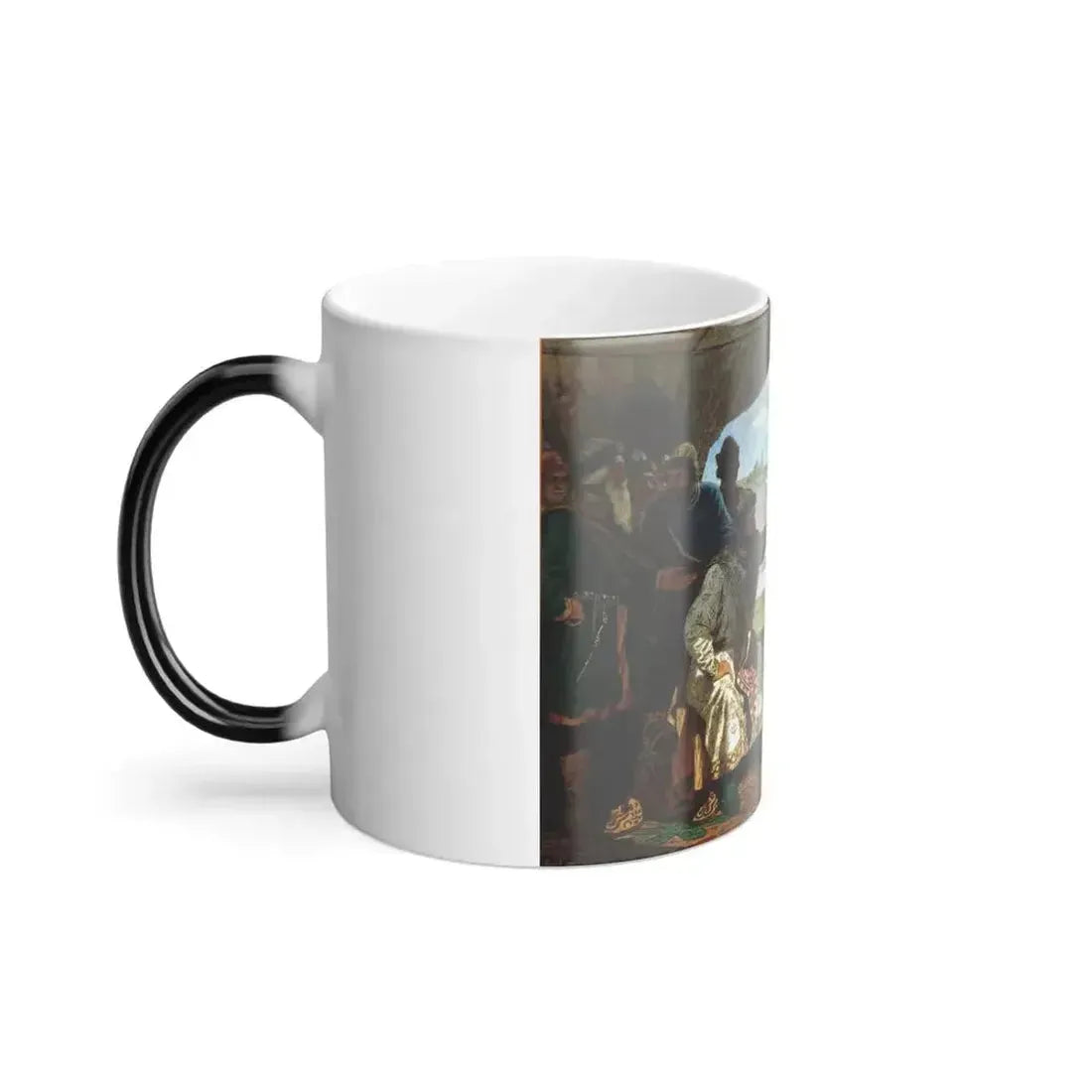 Alexei Kivshenko (1851-1895) Dolobsky congress of princes - prince Vladimir Monomakh with prince Sviatop-0 - Color Changing Mug 11oz - Go Mug Yourself