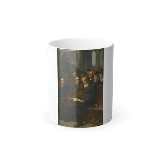 Alexei Kivshenko (1851-1895) In a church - oil on canvas 1881 - Color Changing Mug 11oz 11oz - Go Mug Yourself