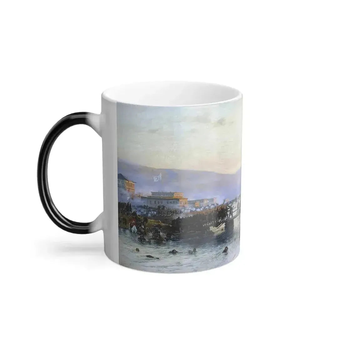 Alexei Kivshenko (1851-1895) Storming the Fortress of Ardahan May 5, 1877 - Color Changing Mug 11oz - Go Mug Yourself